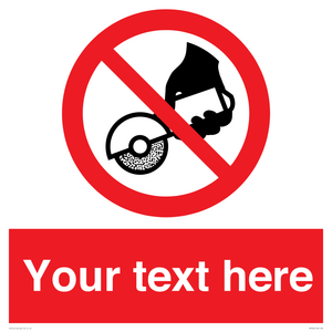 Custom Do not use with hand held grinding machine